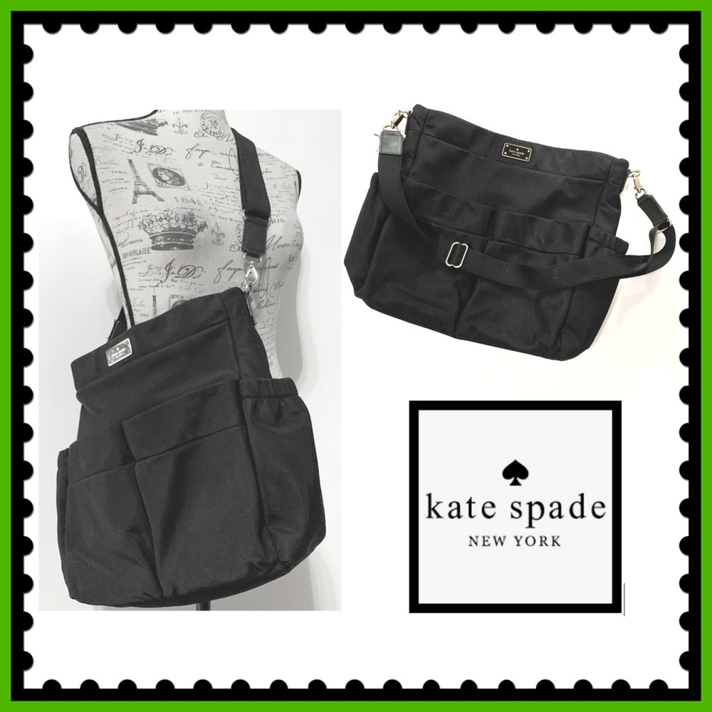 Kate Spade Black Nylon Crossbody Tote